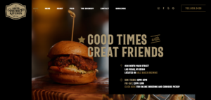 Arts District Kitchenのサイトのファーストビュー