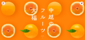 まるごとみかん大福／フルーツ大福のサイトのファーストビュー