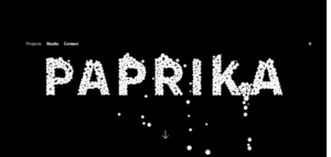 Paprikaのサイトのファーストビュー